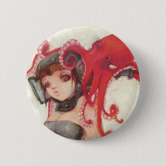 Badge Rond 5 Cm Bouton d'Octogirl (Devant)