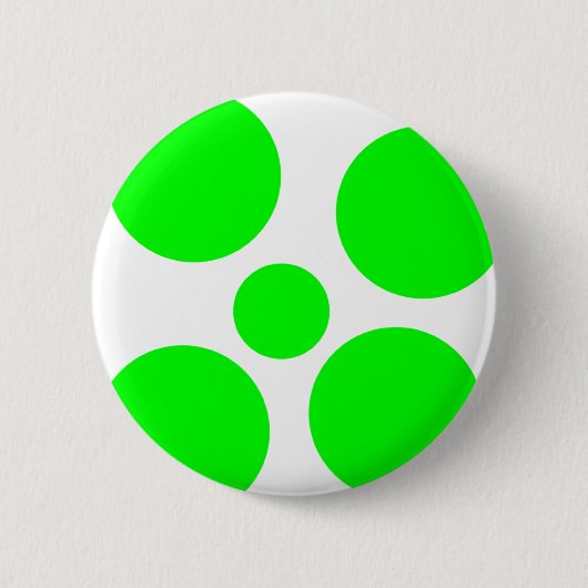 Badge Rond 5 Cm Bouton d'oeufs (Devant)