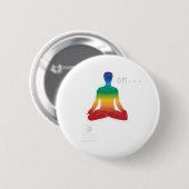 Badge Rond 5 Cm Bouton d'OM Lotus Chakras (Devant & derrière)