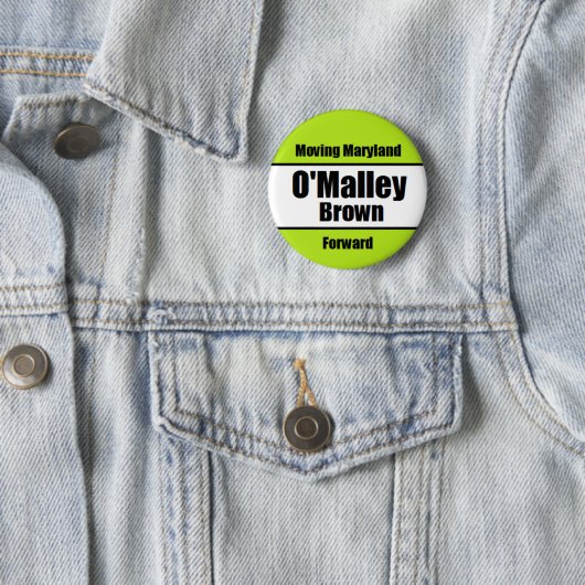 Badge Rond 5 Cm Bouton d'O'Malley-Brun (En situation)