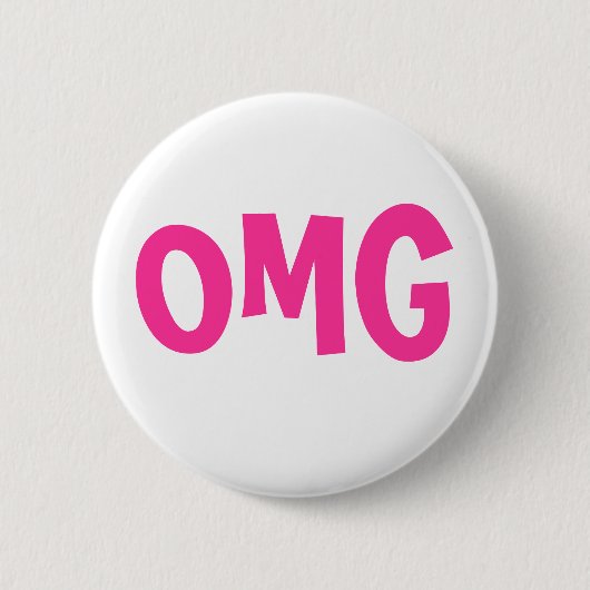 Badge Rond 5 Cm Bouton d'OMG (Devant)