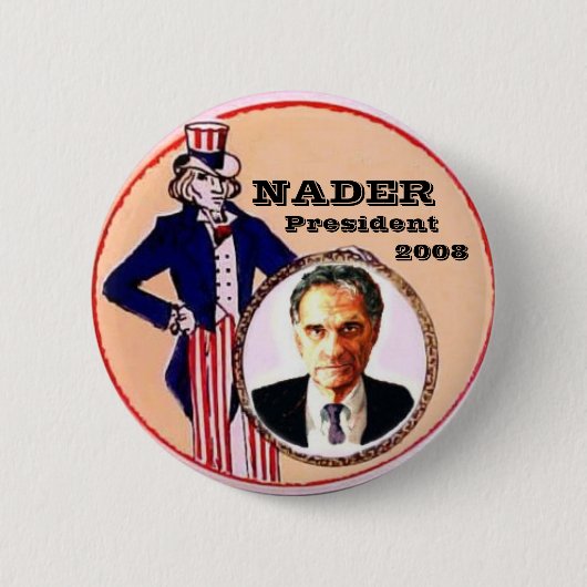 Badge Rond 5 Cm Bouton d'Oncle Sam de Nader (Devant)