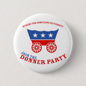 Badge Rond 5 Cm Bouton Donner Party (Devant)