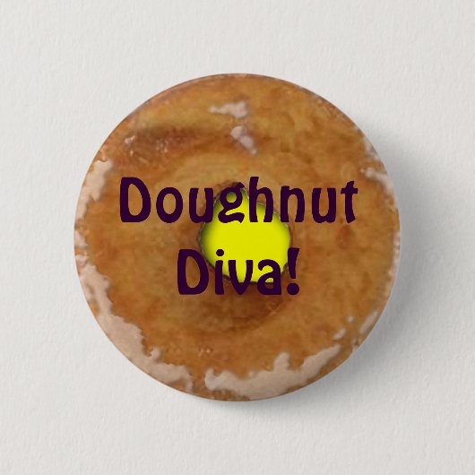 Badge Rond 5 Cm Bouton DONUT FUN - Collection de broches (Devant)