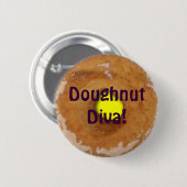 Badge Rond 5 Cm Bouton DONUT FUN - Collection de broches (Devant & derrière)