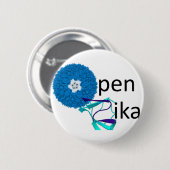 Badge Rond 5 Cm Bouton d'OpenZika (Devant & derrière)