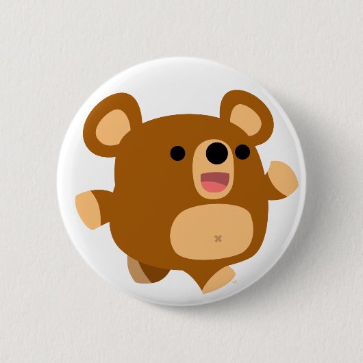 Badge Rond 5 Cm Bouton d'oreille jouant joli dessin (Devant)