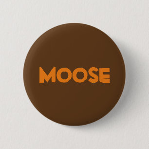 Badge Rond 5 Cm Bouton d'orignal