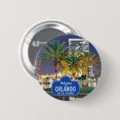 Badge Rond 5 Cm Bouton d'Orlando la Floride (Devant & derrière)