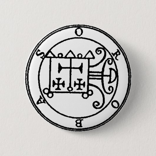 Badge Rond 5 Cm Bouton d'Orobas Sigil (Devant)