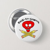 Badge Rond 5 Cm Bouton dos à l'école (Devant & derrière)