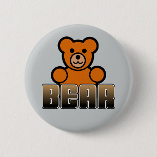 Badge Rond 5 Cm Bouton d'OURS
