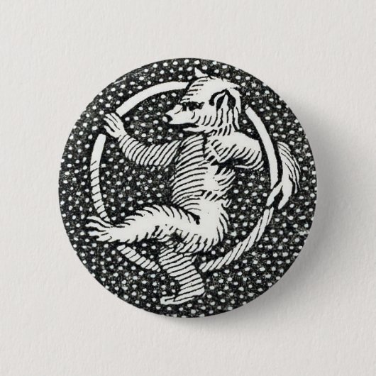 Badge Rond 5 Cm Bouton d'ours (Devant)