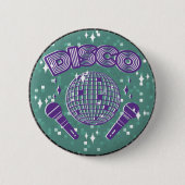 Badge Rond 5 Cm Bouton d'ours DISCO queenie (Devant)