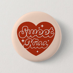 Badge Rond 5 Cm Bouton doux baiser