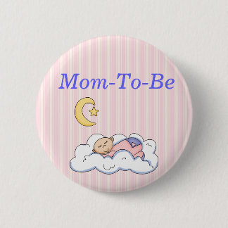 Badge Rond 5 Cm Bouton doux de Pin de maman de baby shower