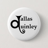 Badge Rond 5 Cm Bouton DQ (Devant)