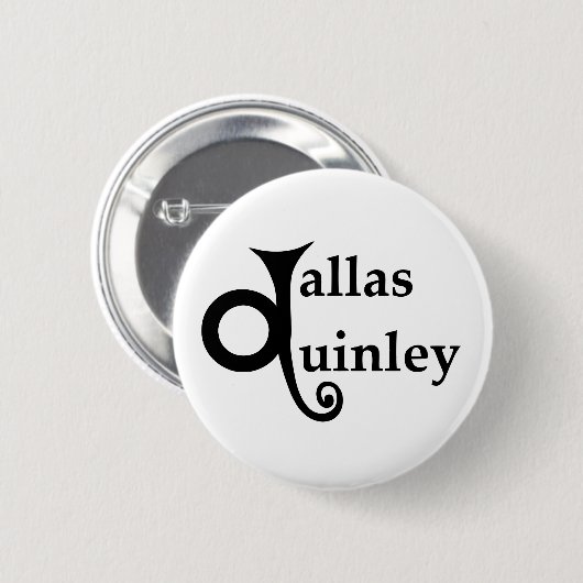 Badge Rond 5 Cm Bouton DQ (Devant & derrière)