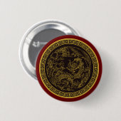 Badge Rond 5 Cm Bouton Dragon chinois très amusant (Devant & derrière)