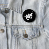 Badge Rond 5 Cm Bouton Drama (En situation)