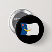 Badge Rond 5 Cm Bouton Drapeau Açores (Devant & derrière)