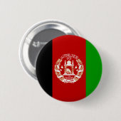 Badge Rond 5 Cm Bouton Drapeau Afghanistan (Devant & derrière)