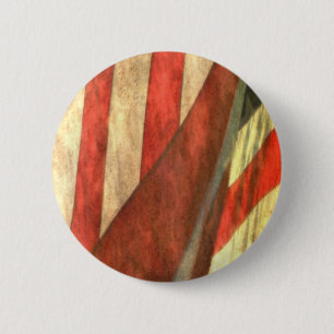 Badge Rond 5 Cm Bouton Drapeau Américain