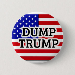 Badge Rond 5 Cm Bouton Drapeau américain TRUMP