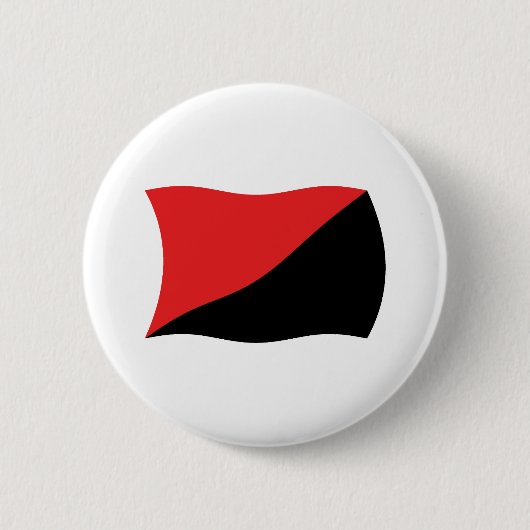 Badge Rond 5 Cm Bouton Drapeau Anarcho-Syndicalisme (Devant)