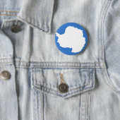 Badge Rond 5 Cm Bouton Drapeau Antarctique (En situation)
