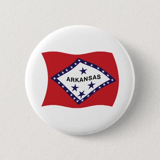 Badge Rond 5 Cm Bouton Drapeau Arkansas (Devant)