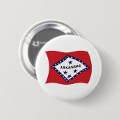 Badge Rond 5 Cm Bouton Drapeau Arkansas (Devant & derrière)