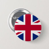Badge Rond 5 Cm Bouton - drapeau britannique (Devant & derrière)