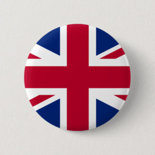 Badge Rond 5 Cm Bouton - drapeau britannique