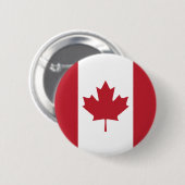 Badge Rond 5 Cm Bouton Drapeau Canada (Devant & derrière)