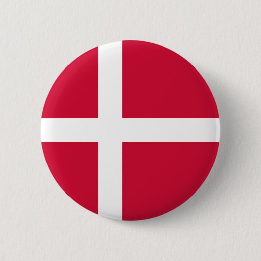 Badge Rond 5 Cm Bouton Drapeau Danemark (Devant)