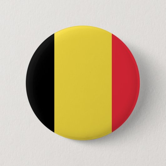 Badge Rond 5 Cm Bouton Drapeau de Belgique (Devant)