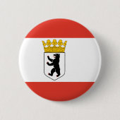 Badge Rond 5 Cm Bouton Drapeau de Berlin Pinback (Devant)