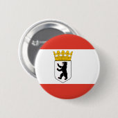 Badge Rond 5 Cm Bouton Drapeau de Berlin Pinback (Devant & derrière)