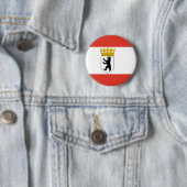 Badge Rond 5 Cm Bouton Drapeau de Berlin Pinback (En situation)
