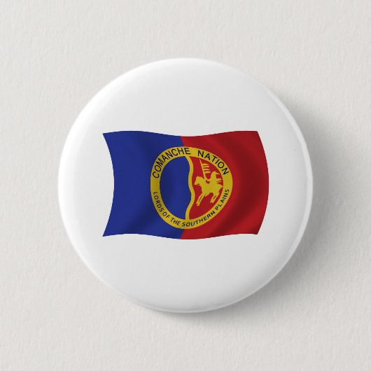 Badge Rond 5 Cm Bouton Drapeau de la nation Comanche (Devant)