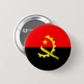 Badge Rond 5 Cm bouton drapeau de l'angola (Devant & derrière)