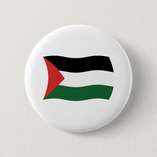 Badge Rond 5 Cm Bouton Drapeau de l'Autorité palestinienne (Devant)