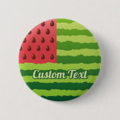 Badge Rond 5 Cm Bouton Drapeau de pastèque (Devant)