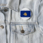 Badge Rond 5 Cm Bouton Drapeau de Québec (En situation)