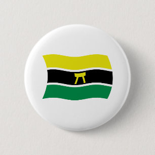 Badge Rond 5 Cm Bouton Drapeau des gens Ashanti