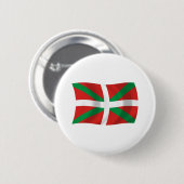 Badge Rond 5 Cm Bouton Drapeau des gens basques (Devant & derrière)