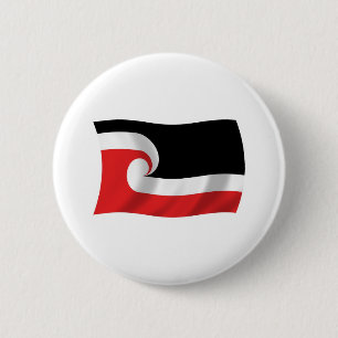 Badge Rond 5 Cm Bouton Drapeau des Maoris