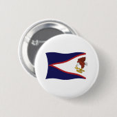 Badge Rond 5 Cm Bouton Drapeau des Samoa américaines (Devant & derrière)