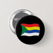 Badge Rond 5 Cm Bouton Drapeau Druze (Devant & derrière)